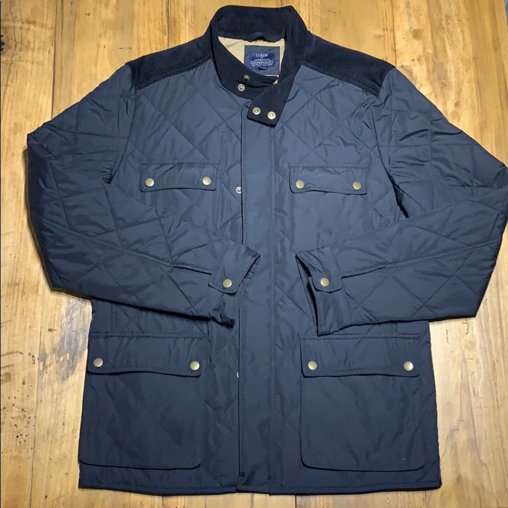Men’s black quilted J Crew jacket